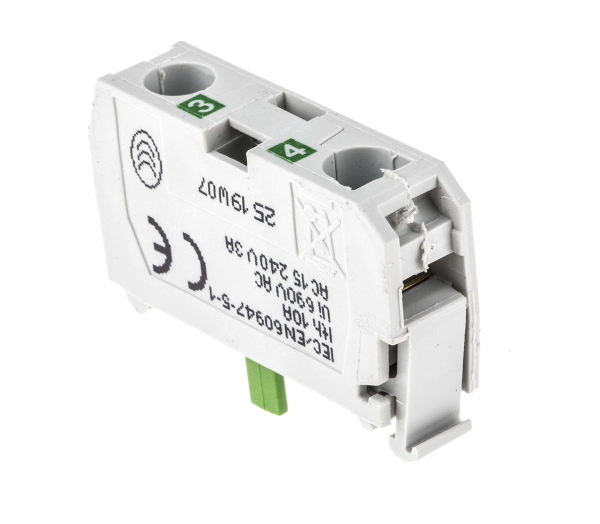 33e10 BACO BACO Series Contact Block, 600V, 1 NO