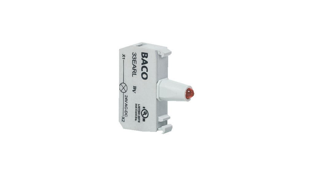 BACO White LED Indicator Lamp, 48V