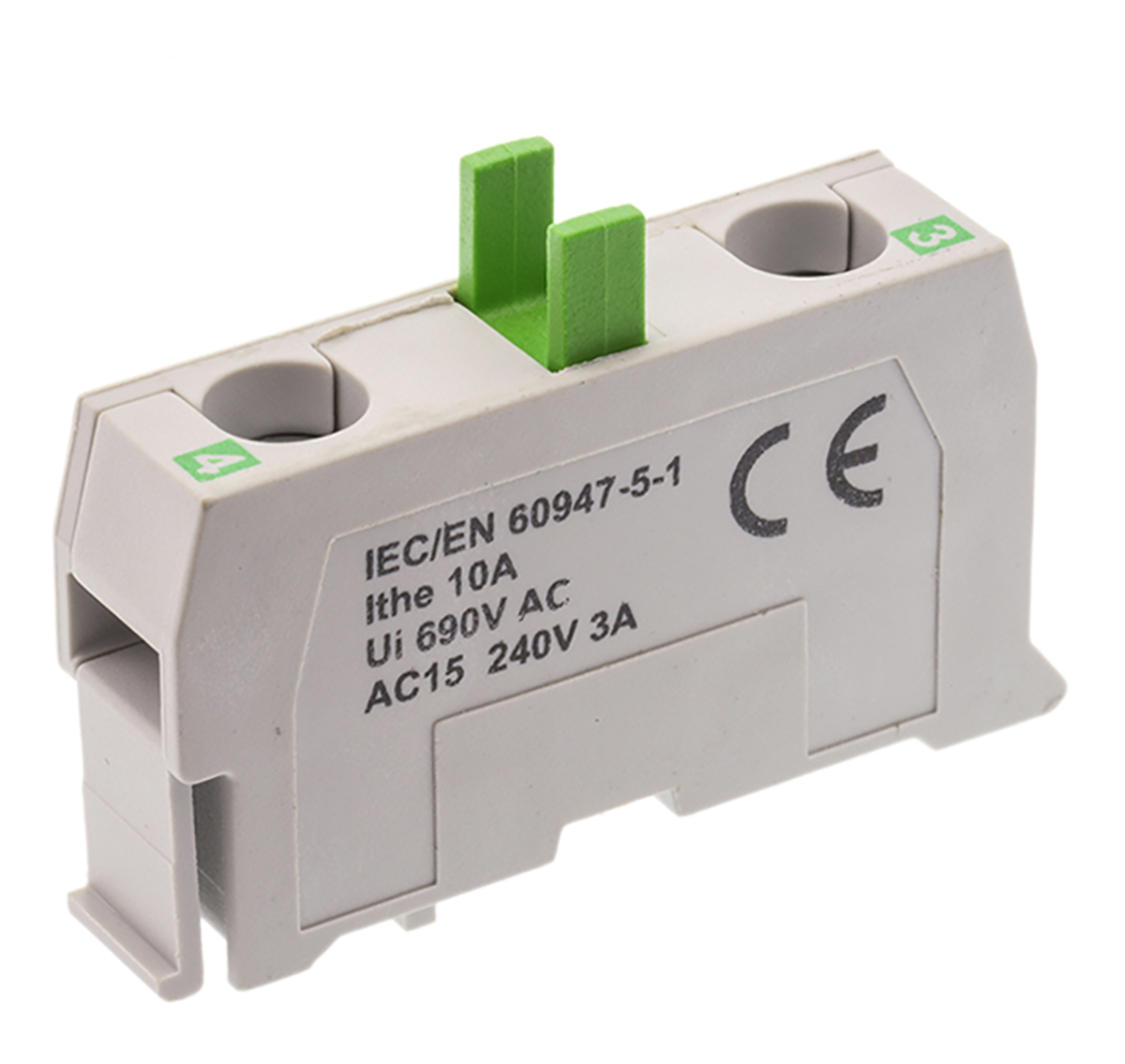 33s10 BACO BACO Series Contact Block, 600V, 1 NO