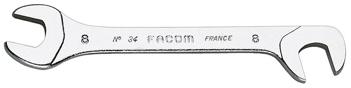 Facom Double Ended Open Spanner Metric, 75 mm Overall