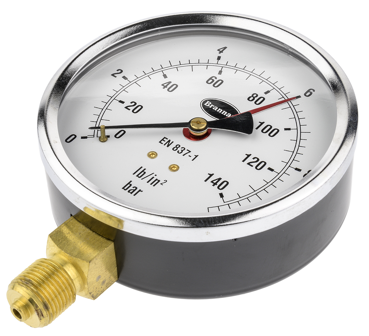 Brannan G 3/8 Type G Pressure Gauge, 100 mm, 10 bar