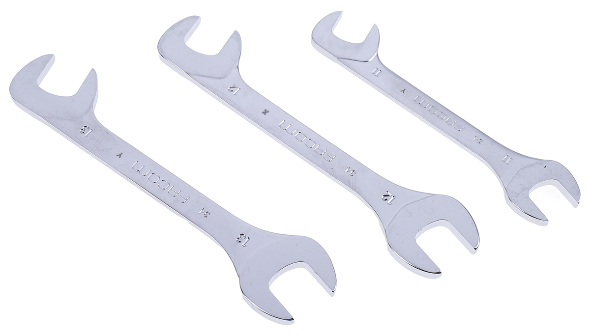 34jl16t Facom 16-Piece Spanner Set, 3.2 to 17 mm, Alloy Steel