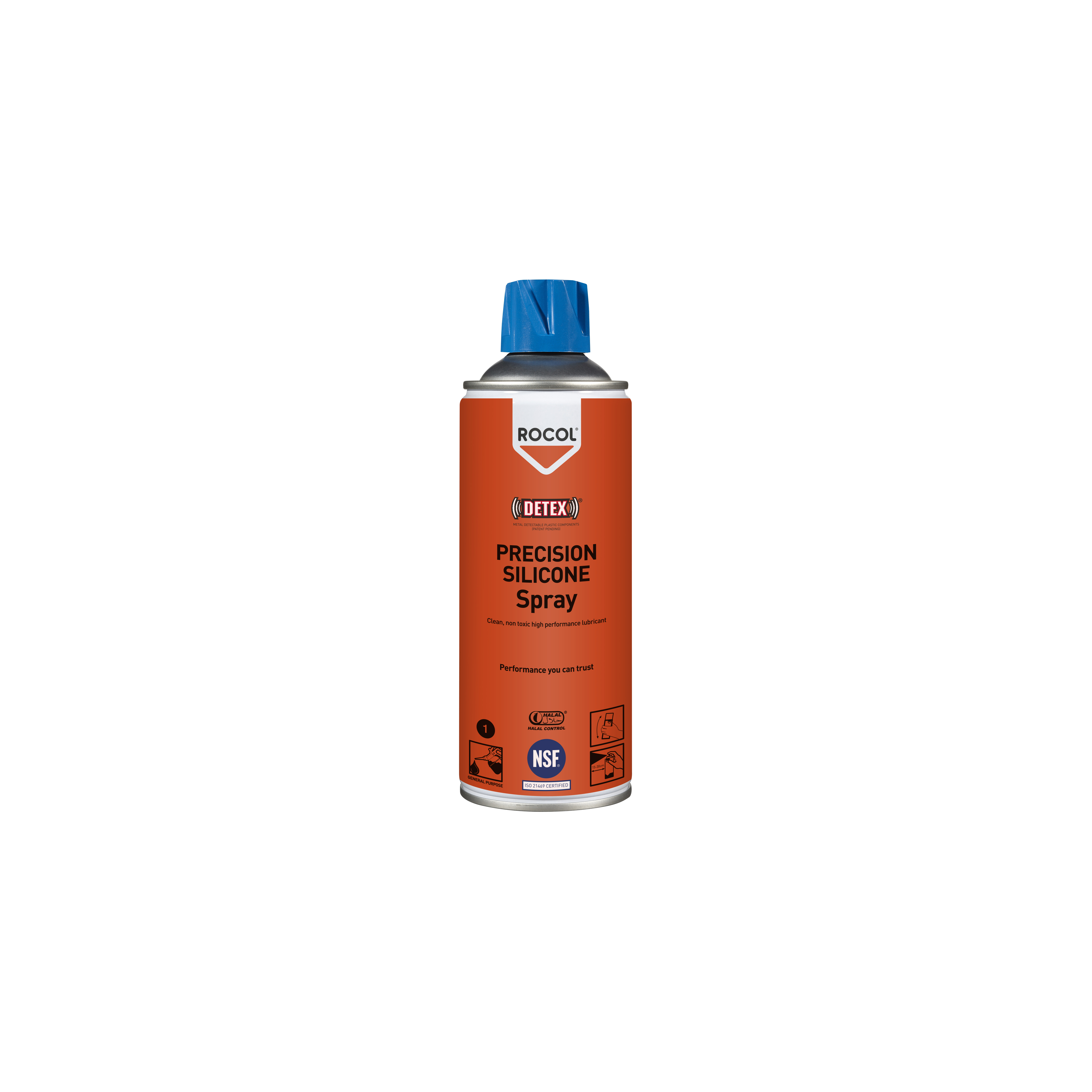 Rocol Precision Silicone Spray Lubricant Silicone 400 ml Aerosol Food Safe