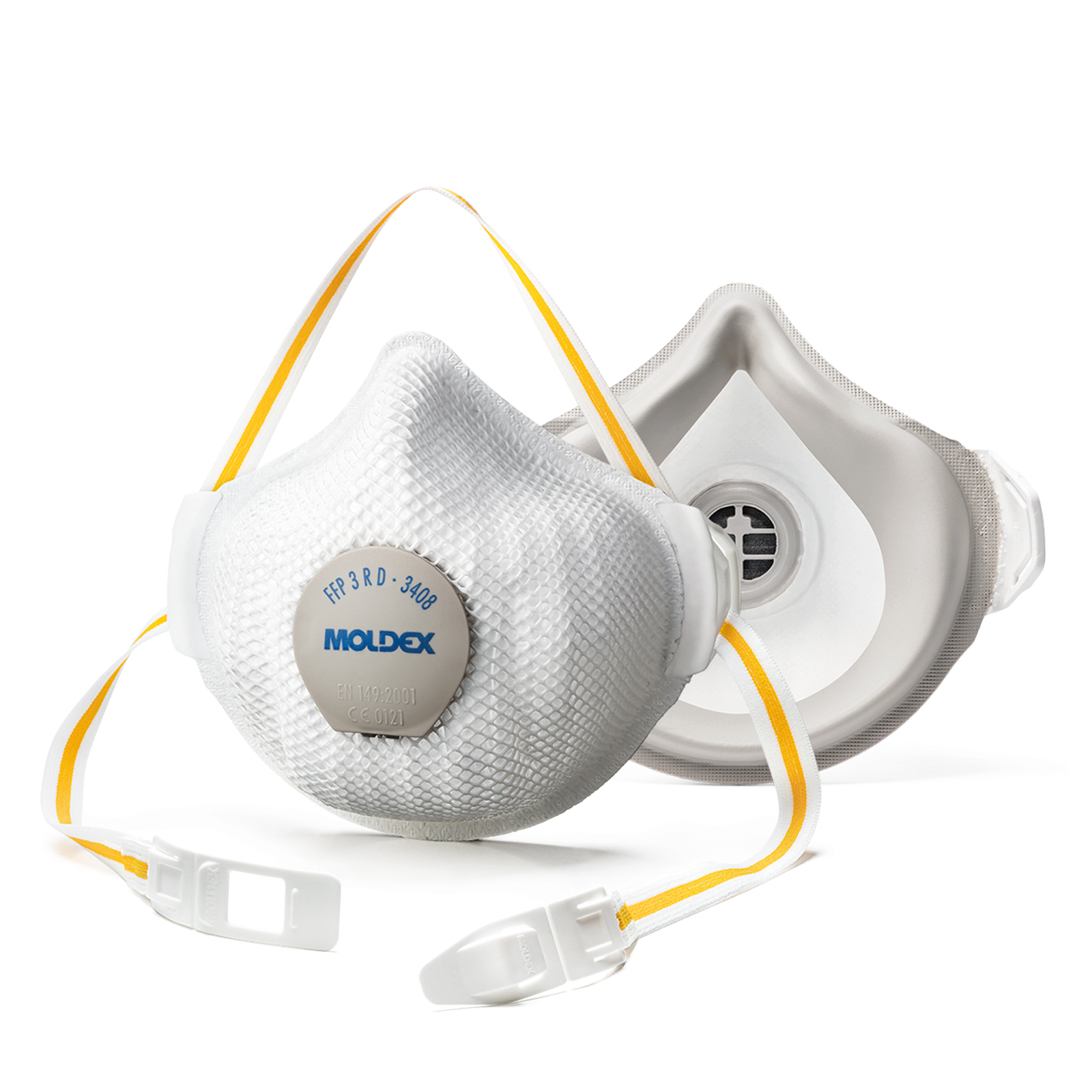 Moldex AIR PLUS Series Disposable Respirator Valved, FFP3 Moulded