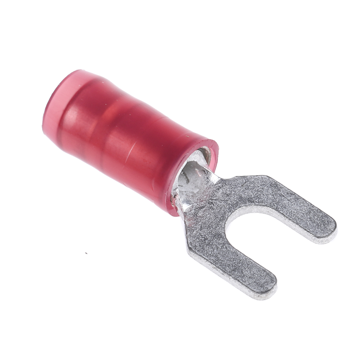 TE Connectivity, PIDG Insulated Crimp Spade Connector, 22 AWG to 16 AWG, M3.5 Stud Size Nylon, Red