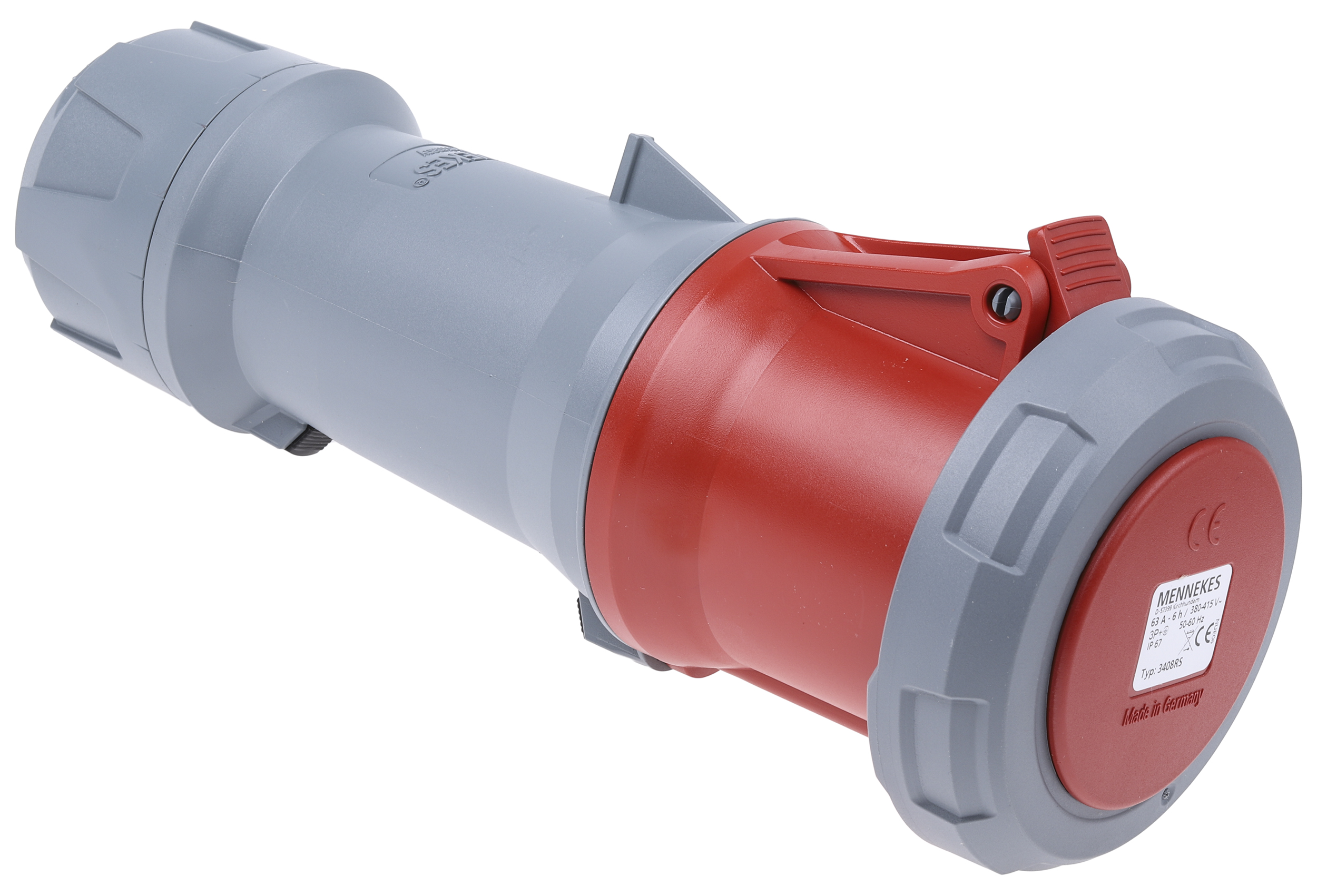 MENNEKES, PowerTOP Plus IP67 Red Industrial Power Connector, Cable Mount, Rated At 63A, 400V