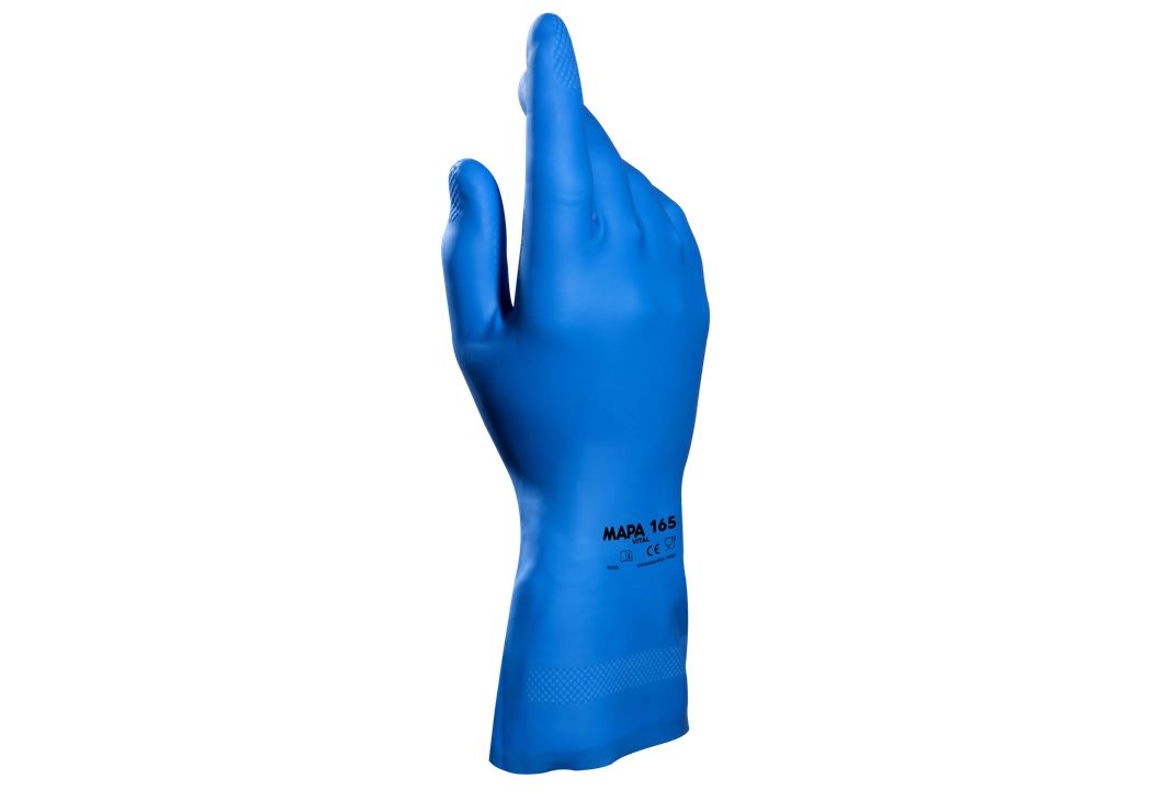 Mapa Blue Natural Latex Glove, Size 7
