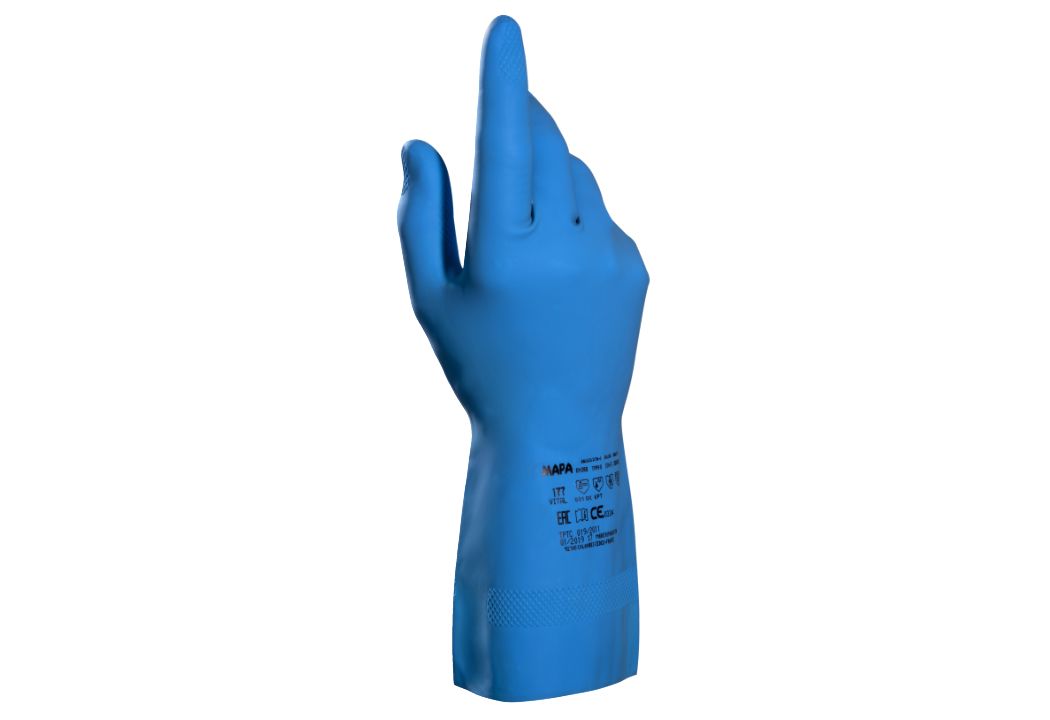 Mapa Blue Latex Work Gloves 31 cm