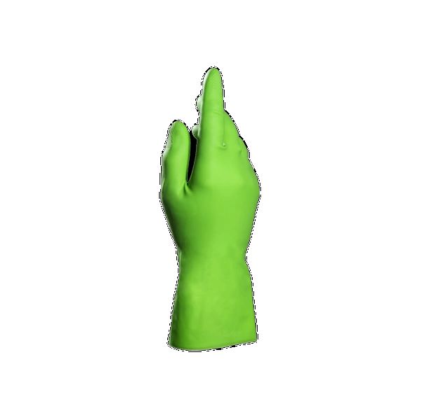 Mapa 186 Green Latex Glove, Size 8, Latex Coating
