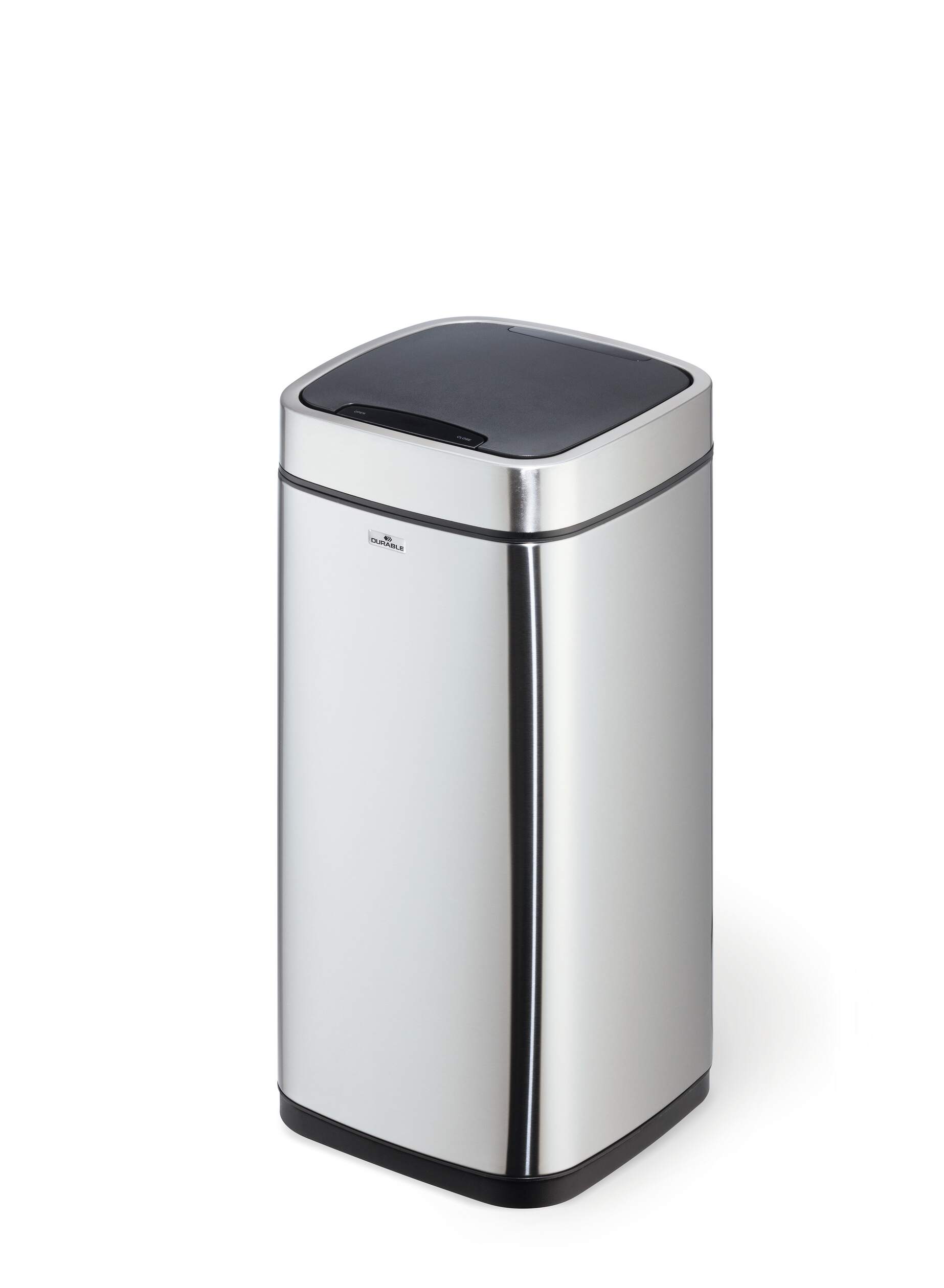 Durable 12L Silver Removable Stainless Steel Waste Bin