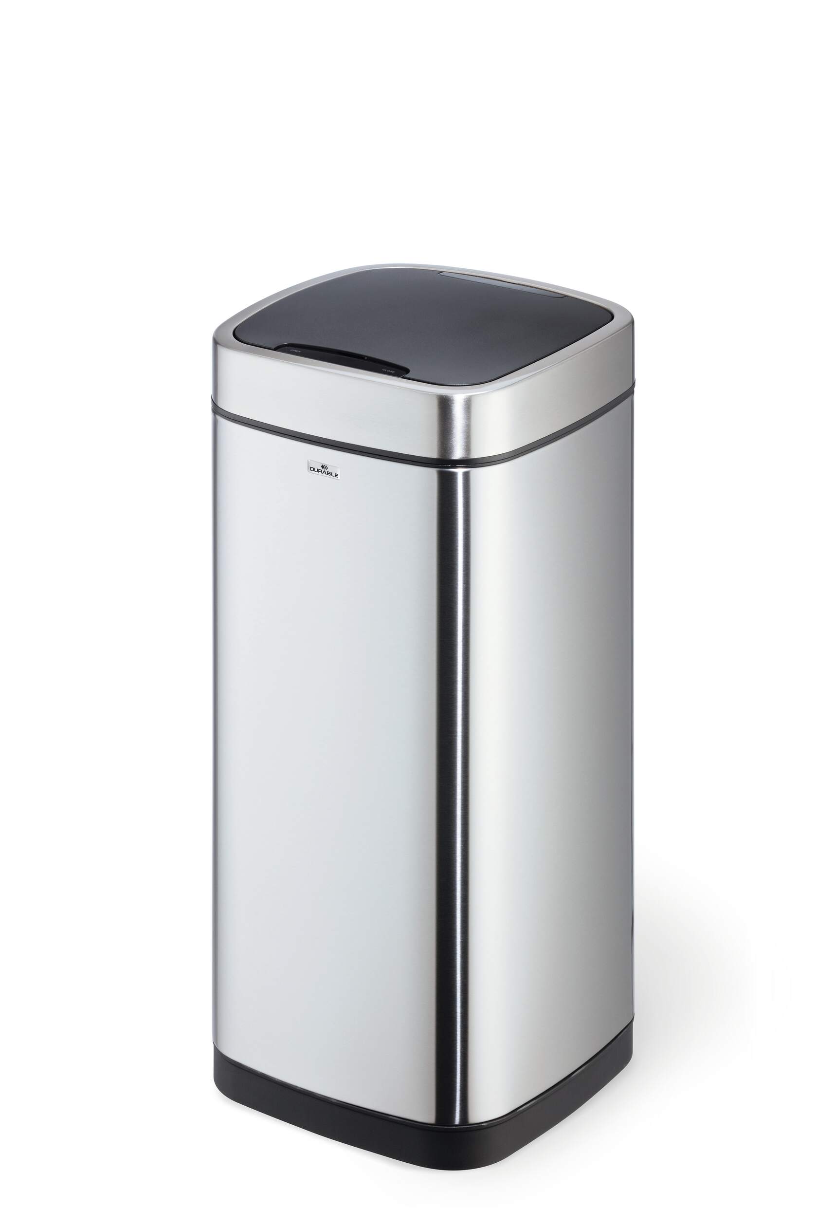 Durable 21L Silver Removable Stainless Steel Waste Bin