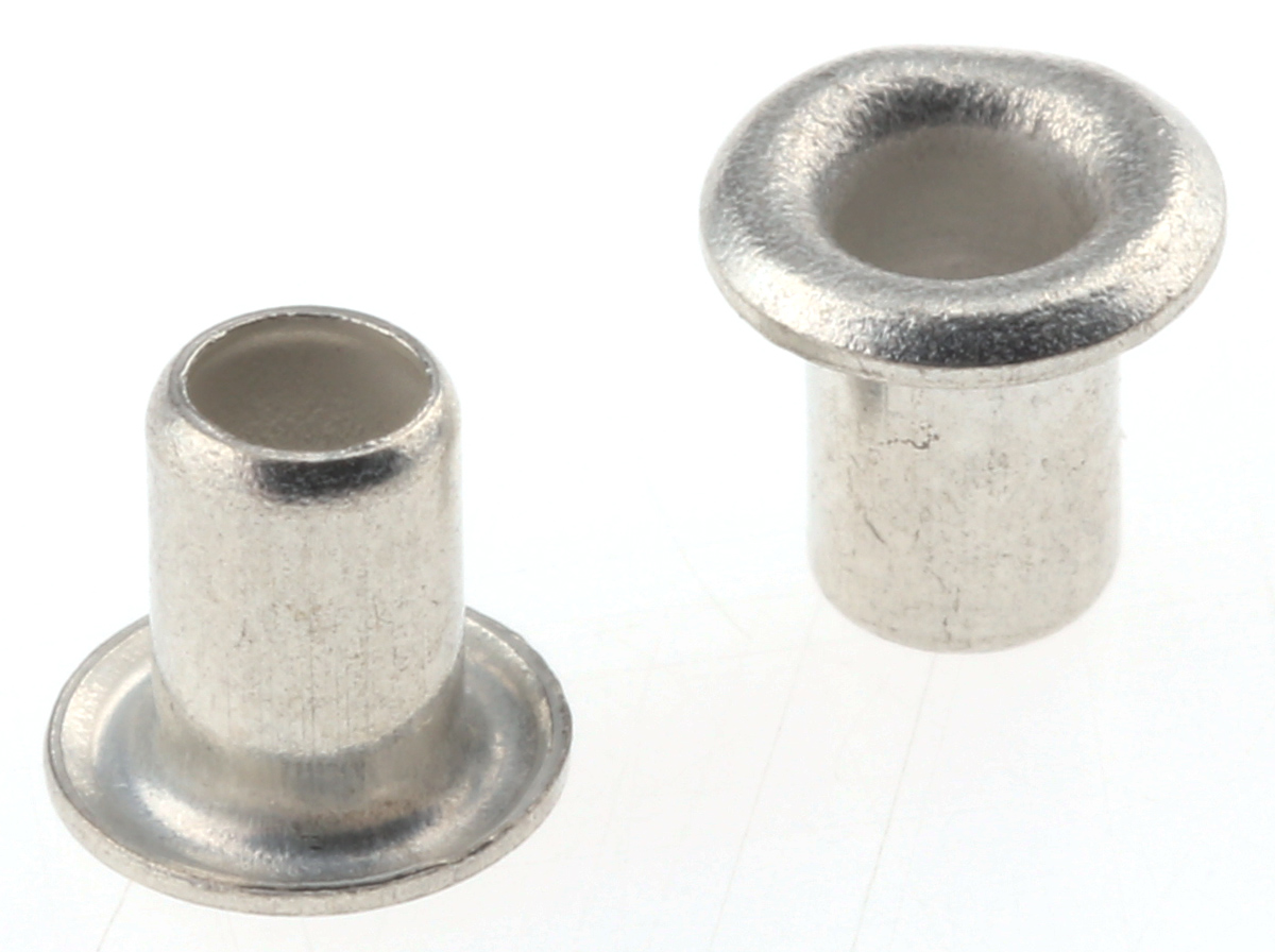 Keystone 34 Wide Roll Eyelet PCB Rivet for 2.36 mm Diameter, 3.18 mm Length