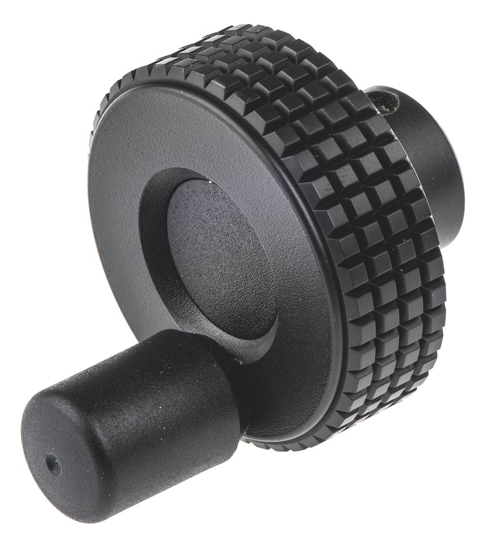 Elesa Black Technopolymer Hand Wheel, 40 mm diameter