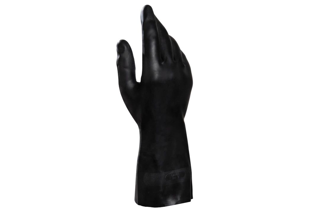 Mapa ULTRANEO 401 Black Natural Latex, Polychloroprene Work Gloves, Size 8
