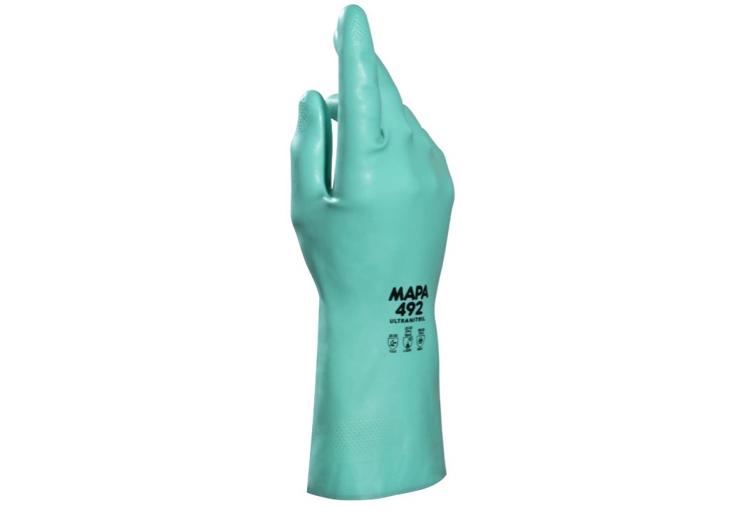 Mapa ULTRANITRIL 492 Green Nitrile Glove, Size 7