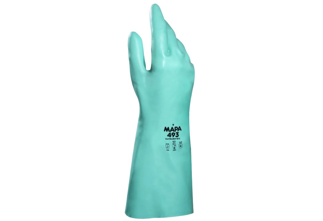 Mapa ULTRANITRIL 493 Green Nitrile Glove, Size 10