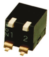 Omron 2 Way Surface Mount DIP Switch SPST, Lever Actuator