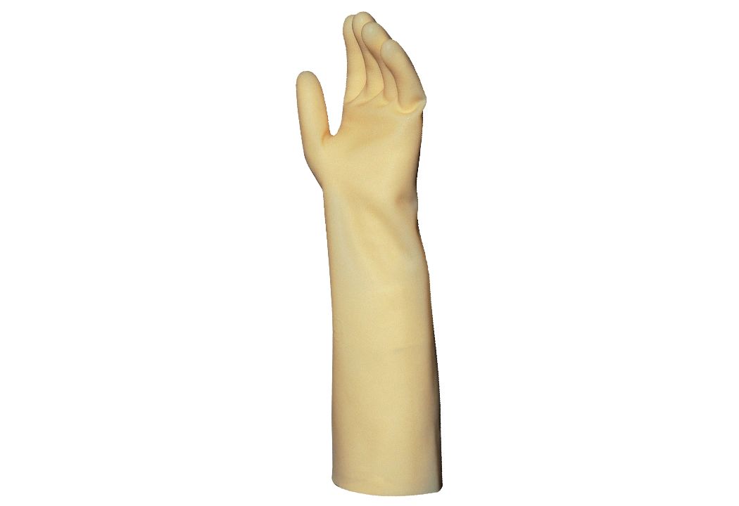 Mapa ADVANTECH 514 Yellow Natural Latex, Nitrile, Polychloroprene Work Gloves, Size 8