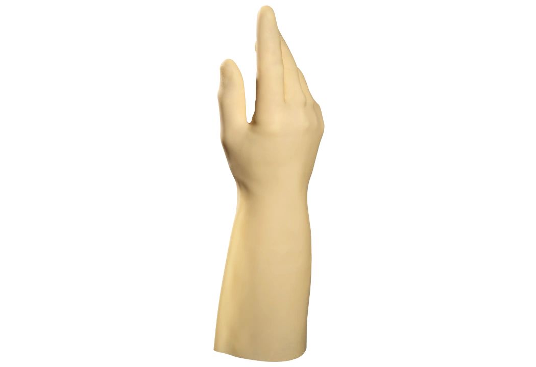 Mapa ADVANTECH 517 Beige Natural Latex, Nitrile, Polychloroprene Work Gloves, Size 7