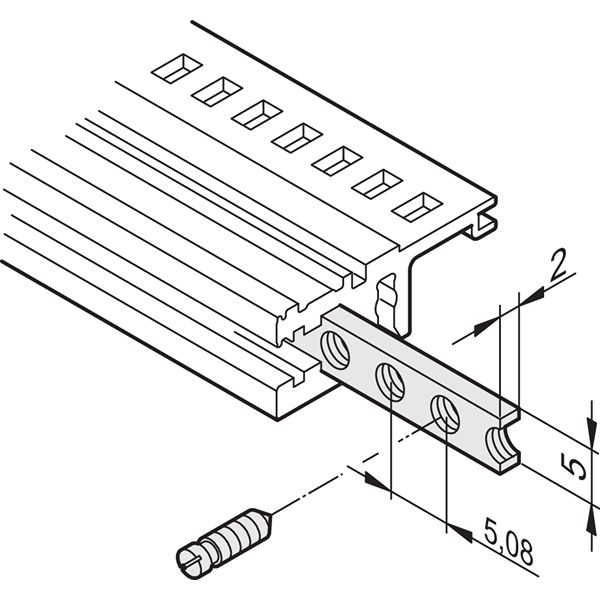 nVent SCHROFF Threaded Insert, 431 mm Depth, 84 HP