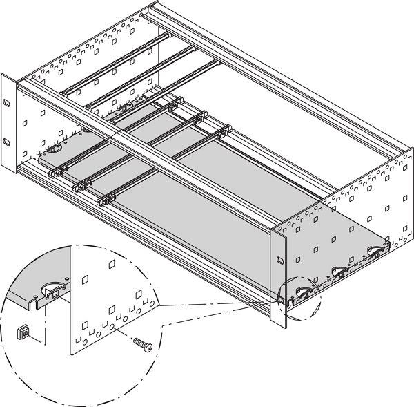 nVent SCHROFF Aluminium Mounting Plate 431.35mm