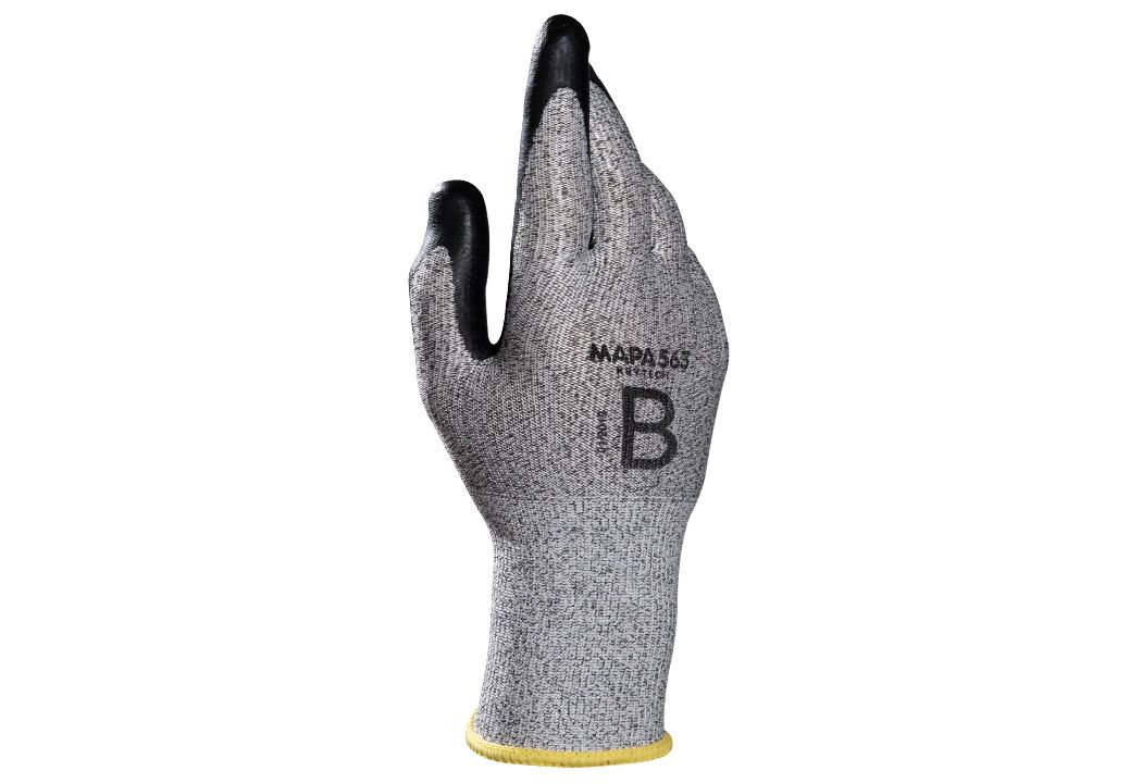 Mapa KRYTECH 563 Black, Grey Nitrile Work Gloves, Size 10, Nitrile Coating