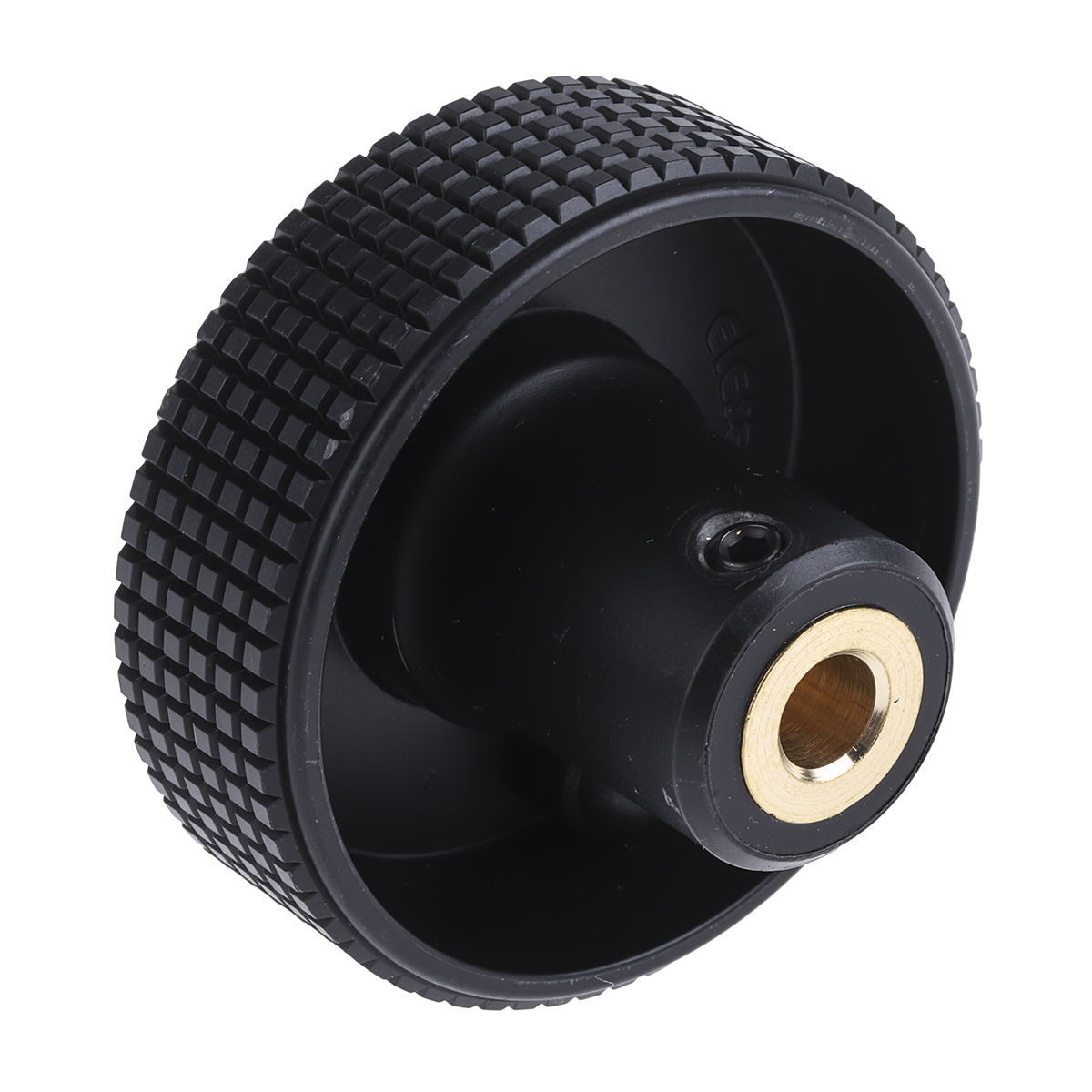 34598-c9 Elesa Black Technopolymer Hand Wheel, 60 mm diameter