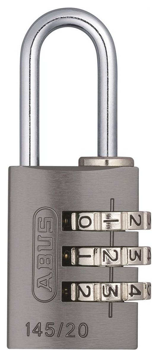 ABUS Combination Padlock Aluminium Combination Padlock Weatherproof, 3 mm Shackle, 22.5 mm Body