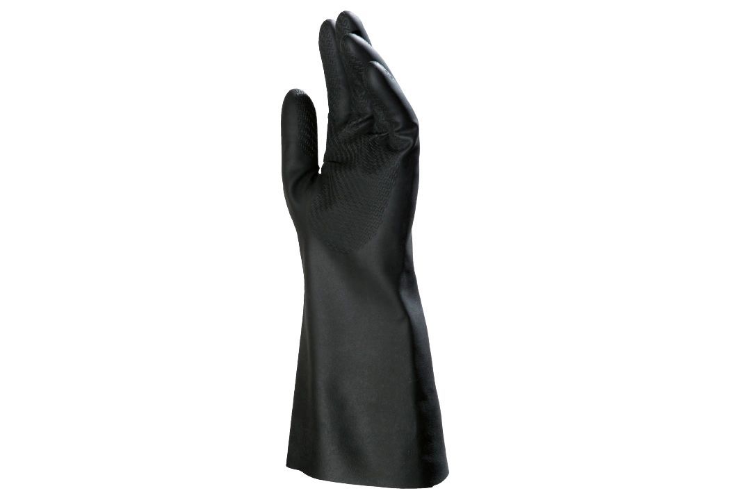 Mapa BUTOFLEX 650 Black Butyl Work Gloves, Size 7