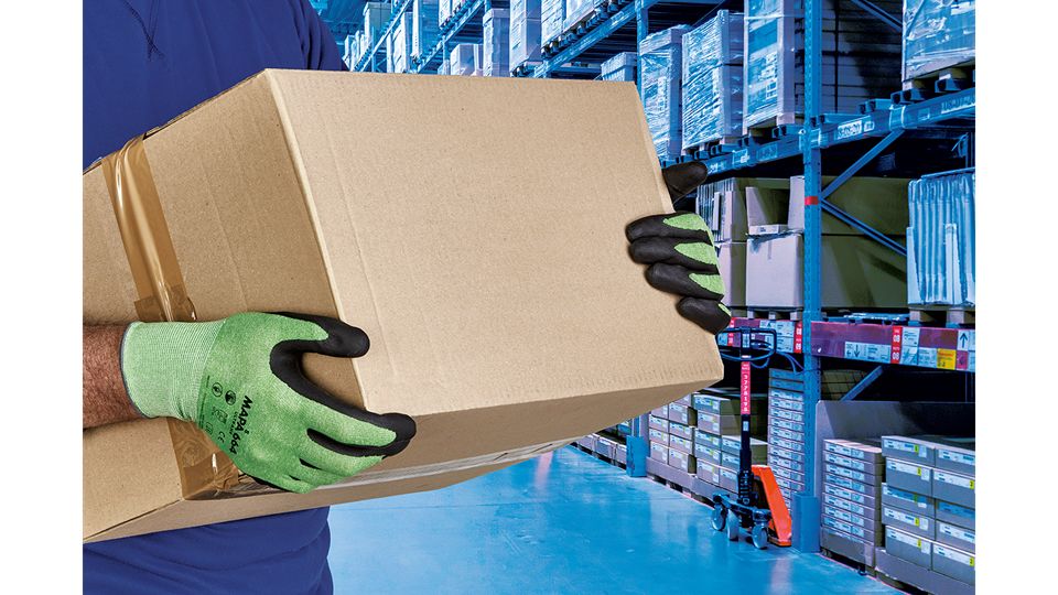 3466400-11 Mapa ULTRANE 664 Green Nitrile Foam Work Gloves, Size 11