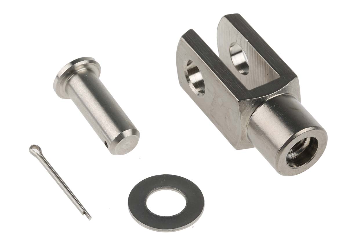 RS PRO Stainless Steel M8 x 1.25 Clevis, 42 mm x 16 mm
