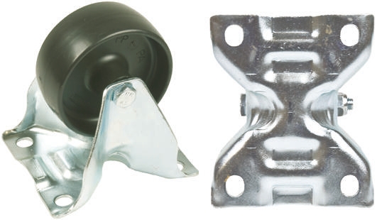 Tente Fixed Castor, 125 kg Capacity, 80 mm Wheel, Polypropylene