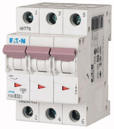 xPole PLSM MCB Mini Circuit Breaker 3P, 32 A, 10 kA, Curve C