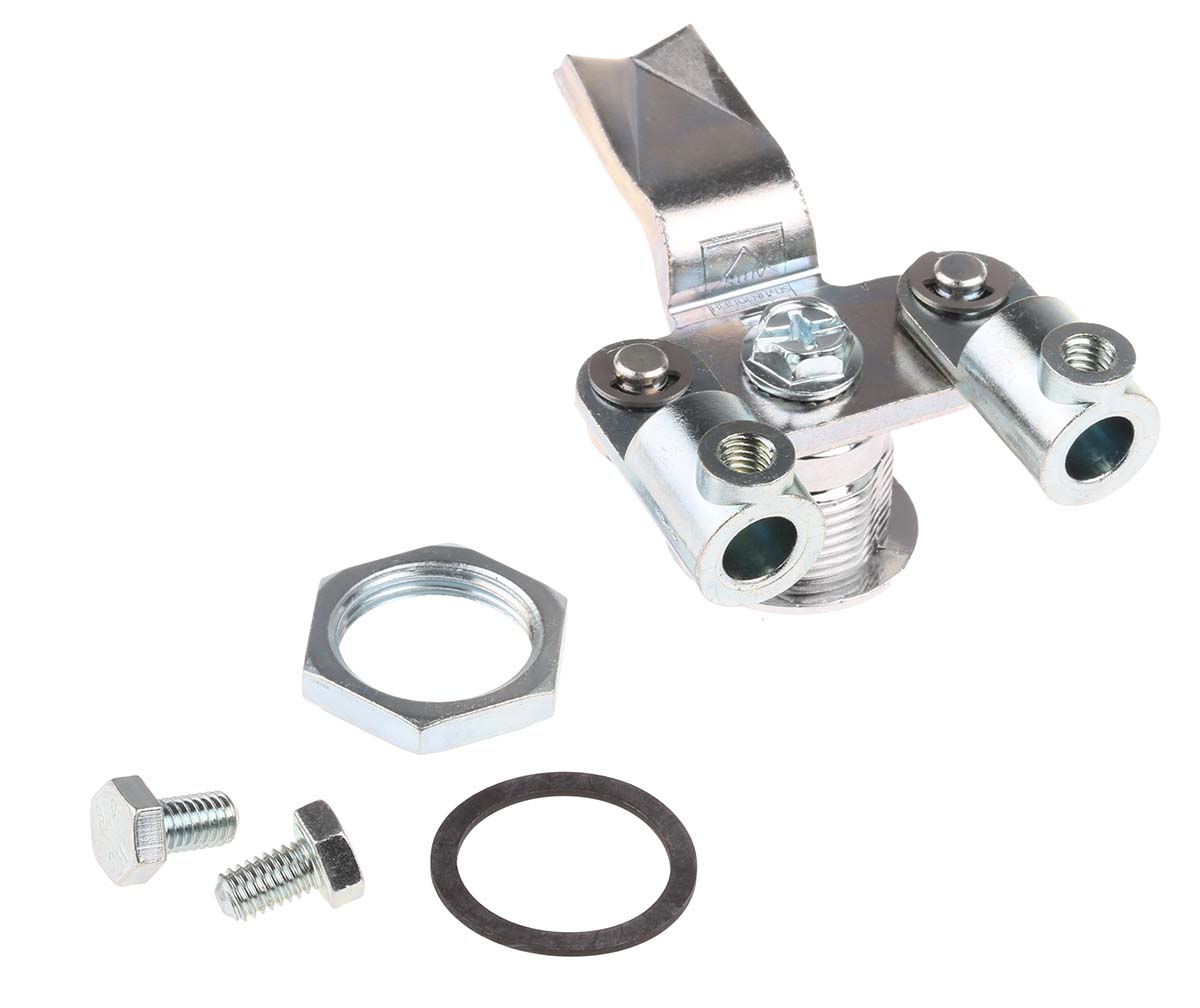 Steinbach & Vollman Zinc Three Point Lock, 14 mm Panel-to-Tongue 20.2 x 20.2 mm, Key Unlock