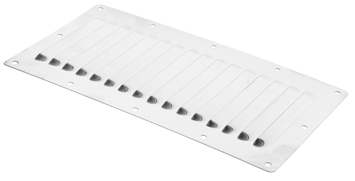 RS PRO Stainless Steel Louvred Panel Ventilated