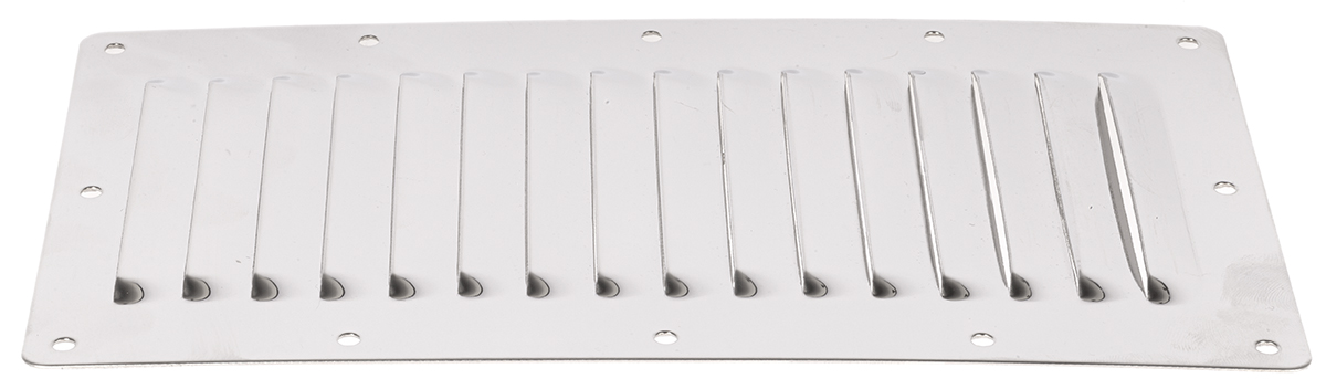348-7309 RS PRO Stainless Steel Louvred Panel Ventilated
