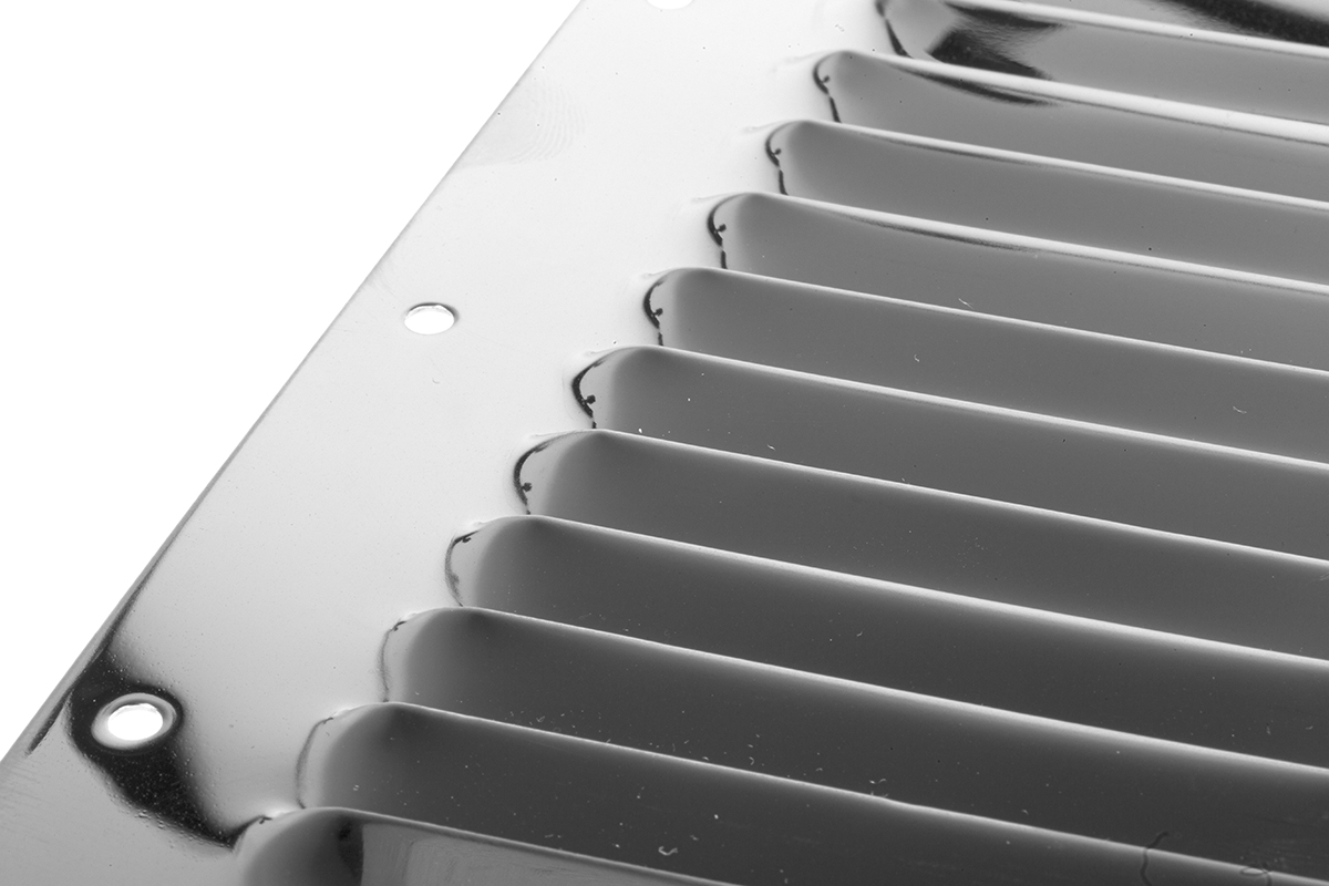 348-7309 RS PRO Stainless Steel Louvred Panel Ventilated