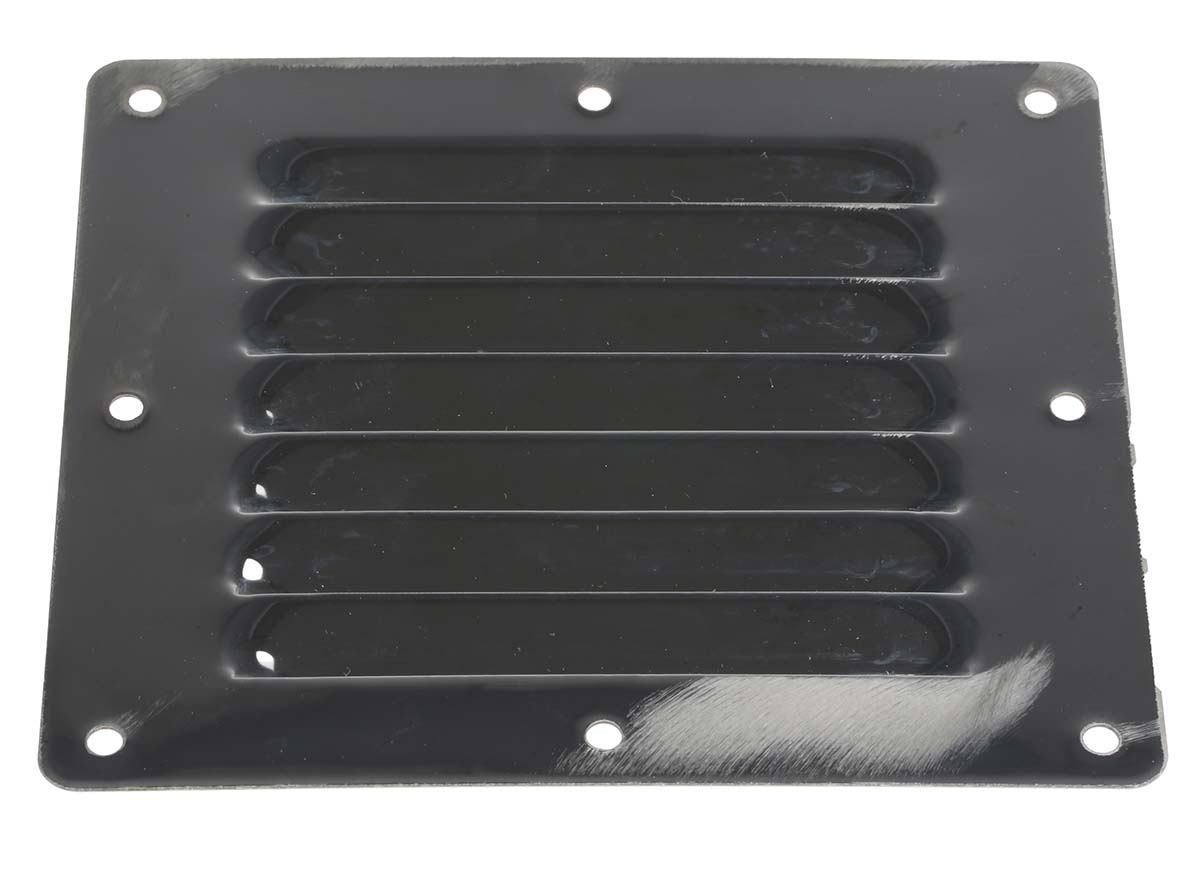 348-7321 RS PRO Stainless Steel Louvred Panel Ventilated