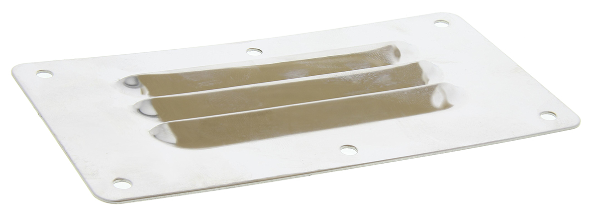 RS PRO Stainless Steel Louvred Panel Ventilated
