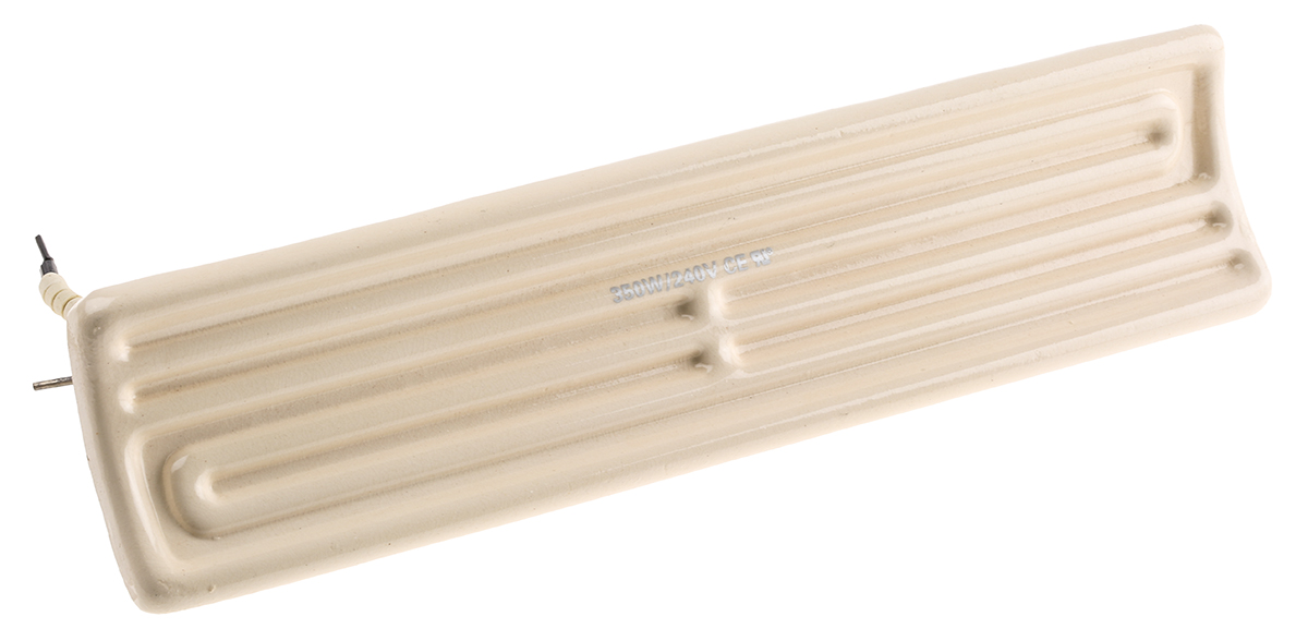 348-8958 RS PRO Ceramic Heating Element, 245 mm, 60 mm, Ceramic Heating Element, 350 W, 230V ac