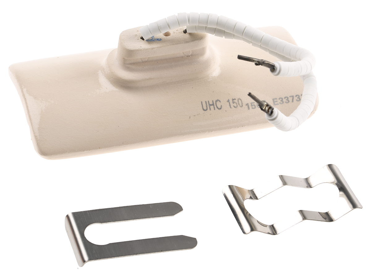 RS PRO Ceramic Heating Element, 245 mm, 60 mm, Ceramic Heating Element, 150 W, 230V ac