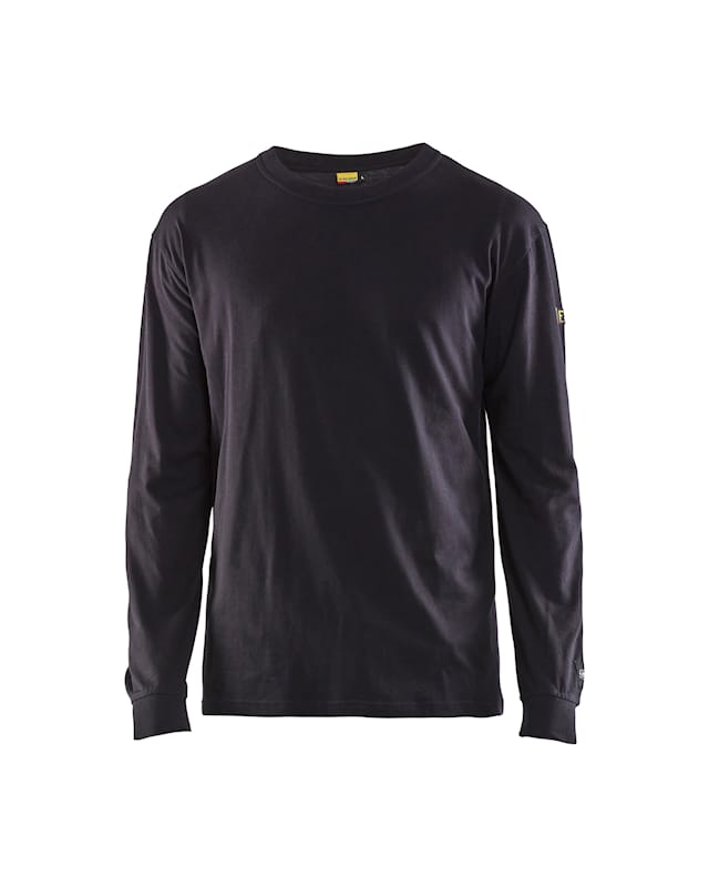 Blaklader Navy Blue Cotton, Fibre, Modacrylic Long Sleeve Sleeve T-Shirt XS