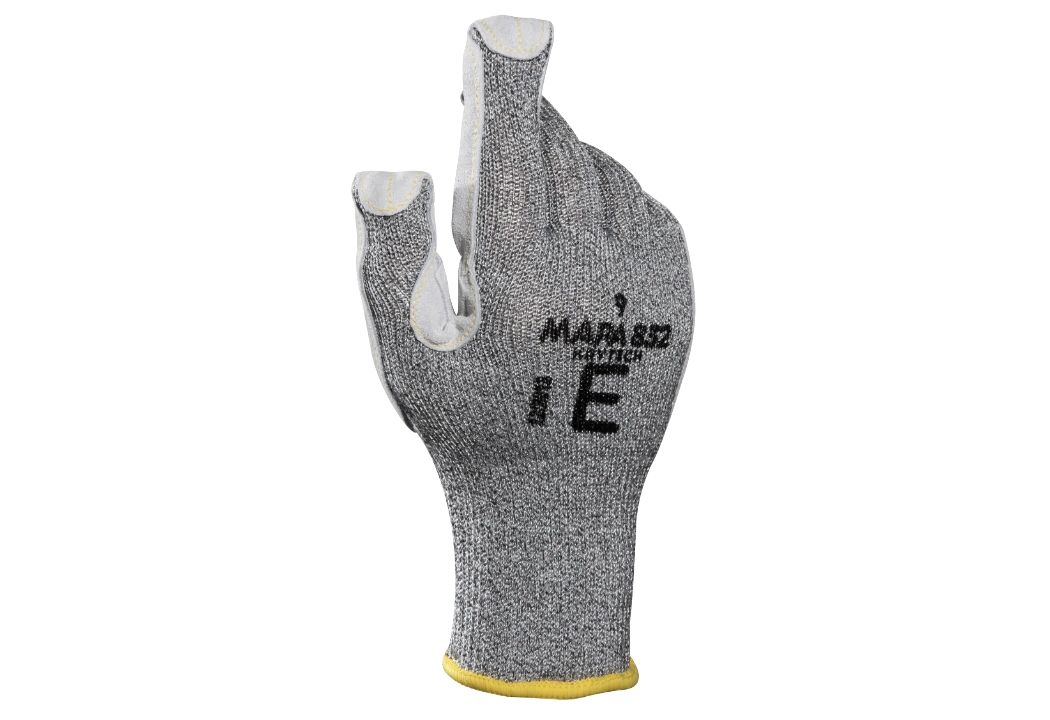 Mapa KryTech 832 Black, Grey Polyurethane Work Gloves, Size 9