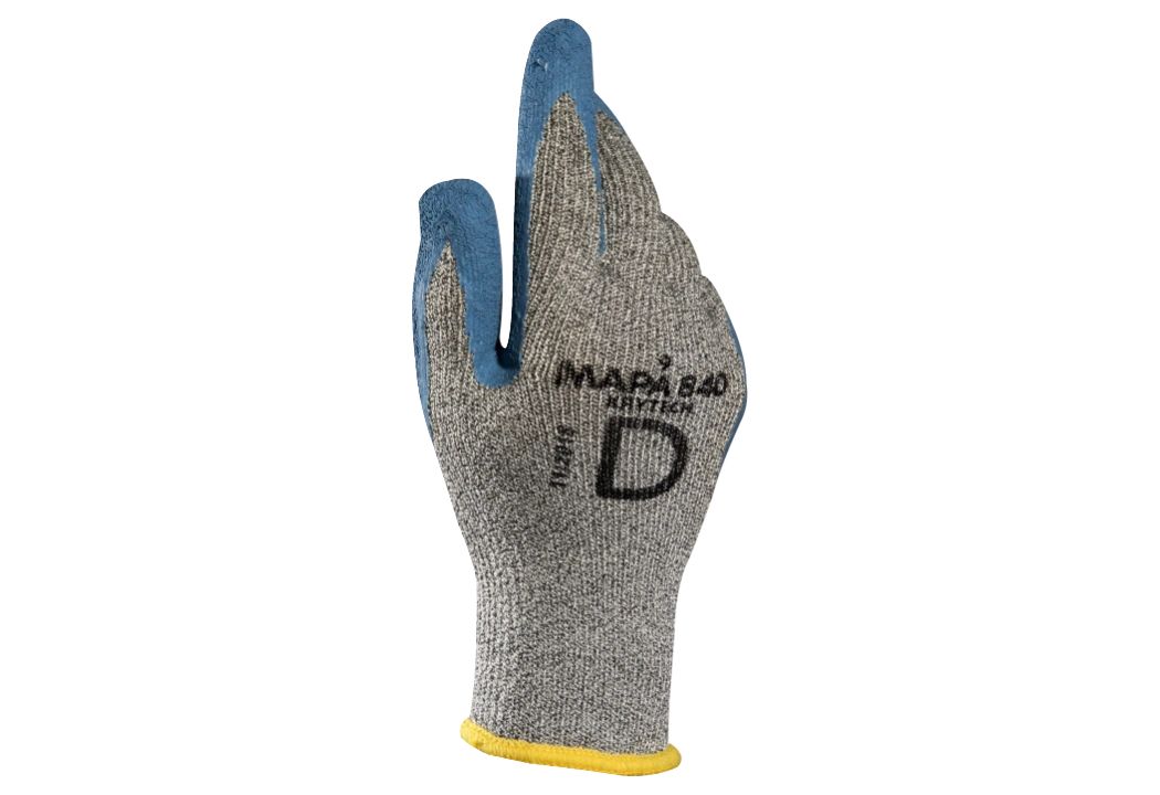 Mapa KRYTECH 840 Black, Grey Nitrile Foam Work Gloves, Size 7, Nitrile Foam Coating