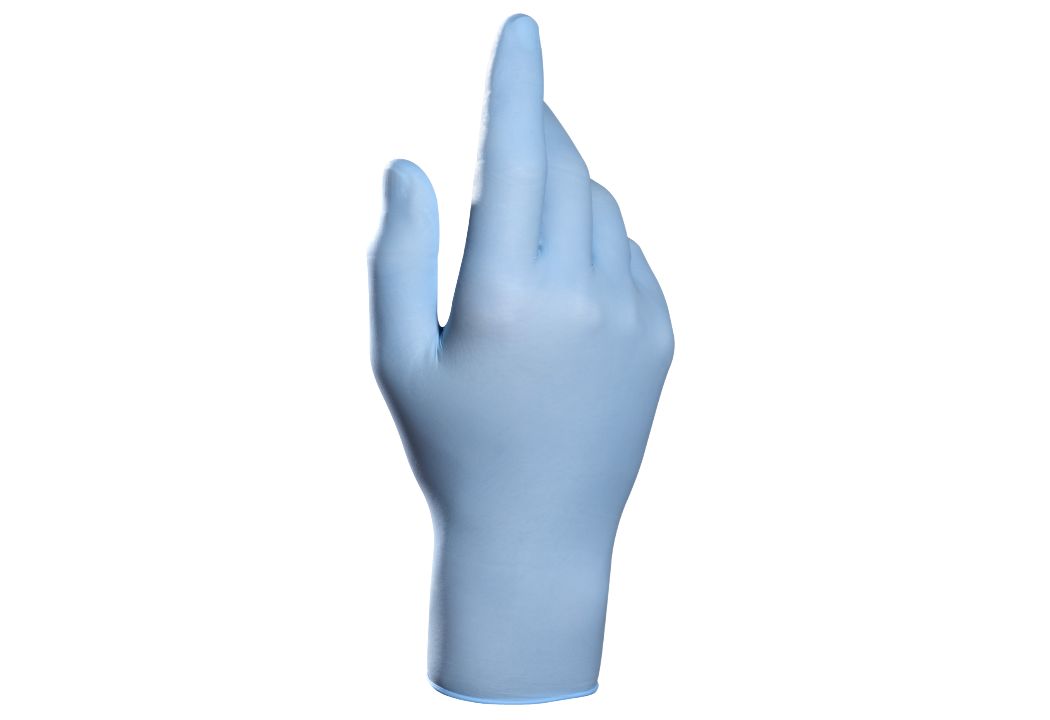 Mapa SOLO 967 Light Blue Work Gloves, Size 6