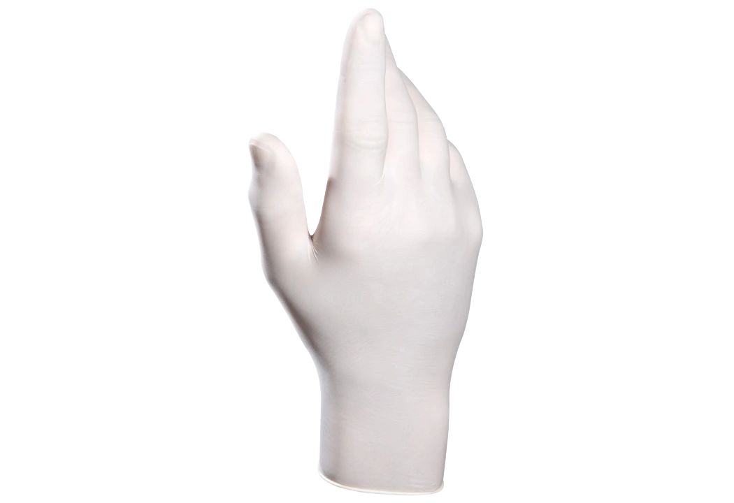 Mapa Solo 988 Beige Powdered Natural Latex Disposable Gloves, Size 8, 200 per Pack