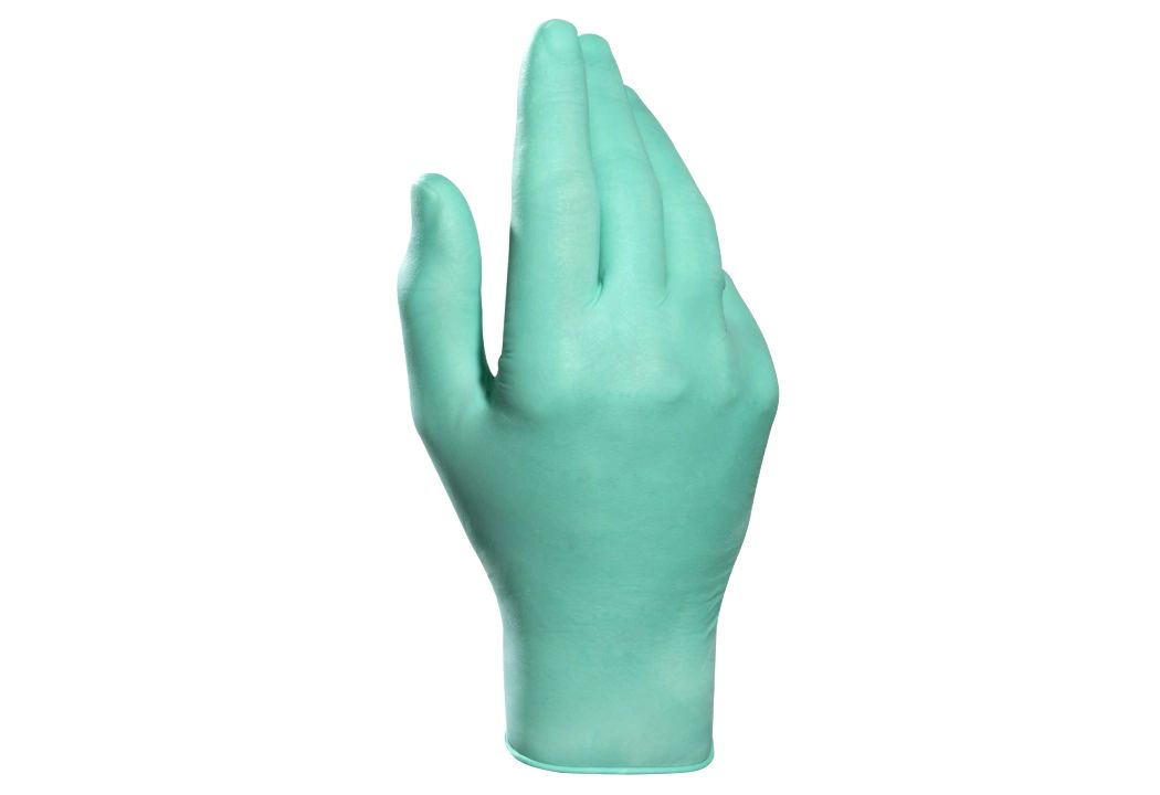 Mapa Solo Plus 995 Green Natural Latex Disposable Gloves, Size 6, 100 per Pack