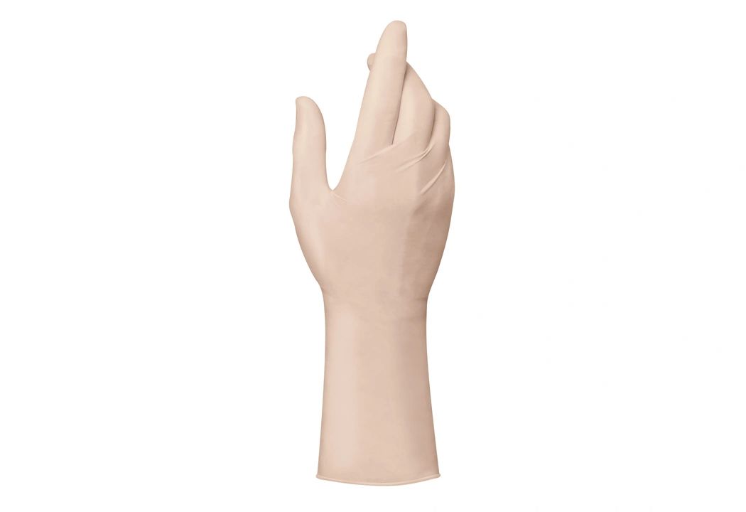 Mapa Solo 998 Beige Natural Latex Disposable Gloves, Size 9, 100 per Pack