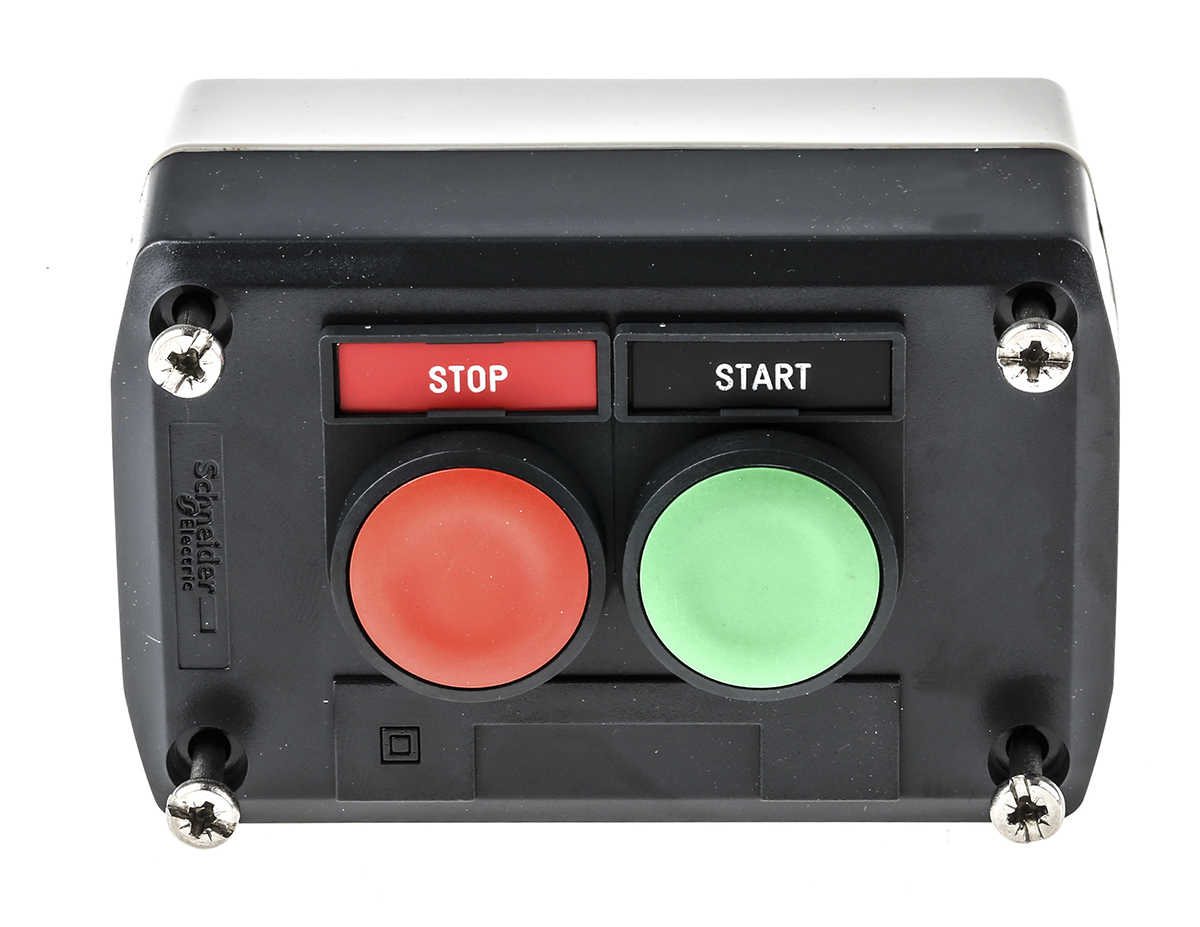 xald211h29 Schneider Electric Spring Return Enclosed Push Button - 1 NO/1 NC, Polycarbonate, Green, Red, START/STOP, IP66, IP69K,