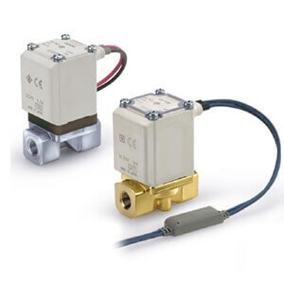 SMC Solenoid Valve VX215MGAXB, 2 port(s) , NC, 24 V dc, 1/4in